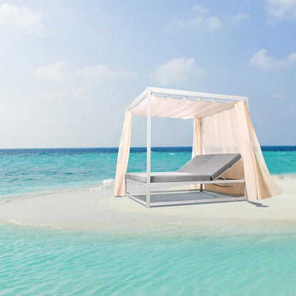 Modern Aluminum Outdoor Daybed - Sun Lounger Design