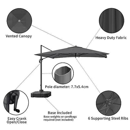 Commercial Aluminum Advertising Umbrella - for Hotels & Parks