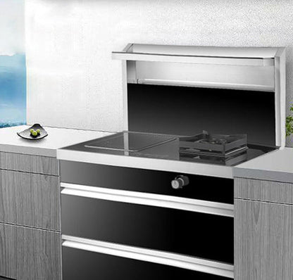 Built-in Steam Oven & Hob Set - For Natural Gas/LPG, Downward Ventilation