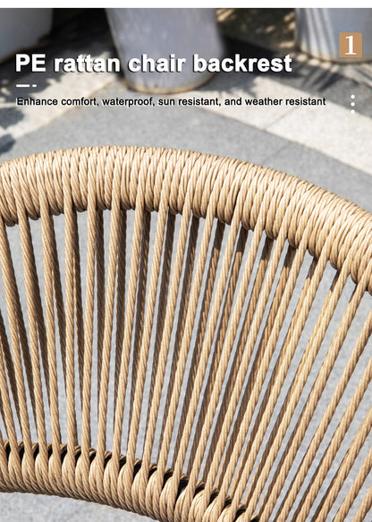 New WPC Outdoor Dining Set - Waterproof, Black for Garden & Patio