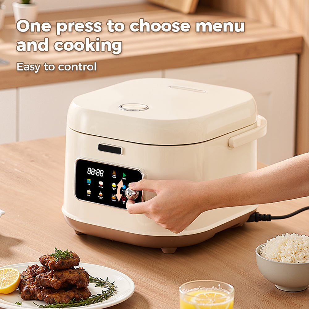 24-Hour Programmable Rice Cooker - Multifunction Kitchen Appliance