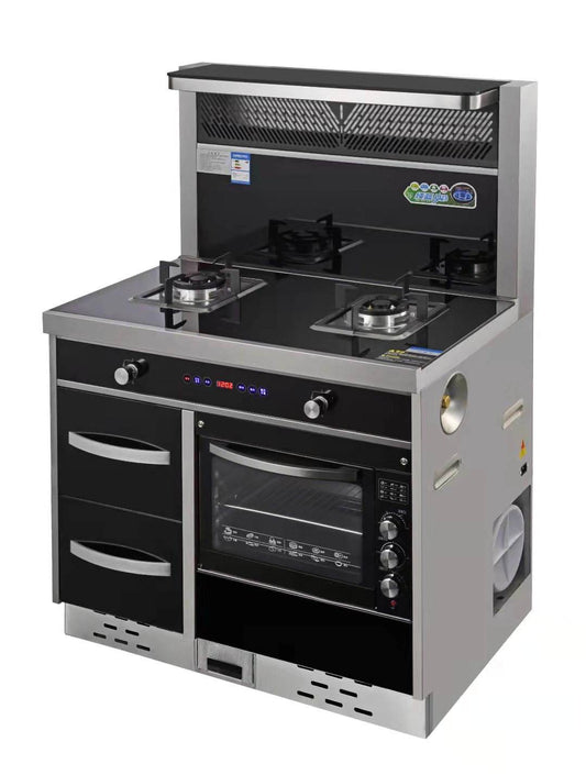 Built-in Steam Oven & Hob Set - For Natural Gas/LPG, Downward Ventilation