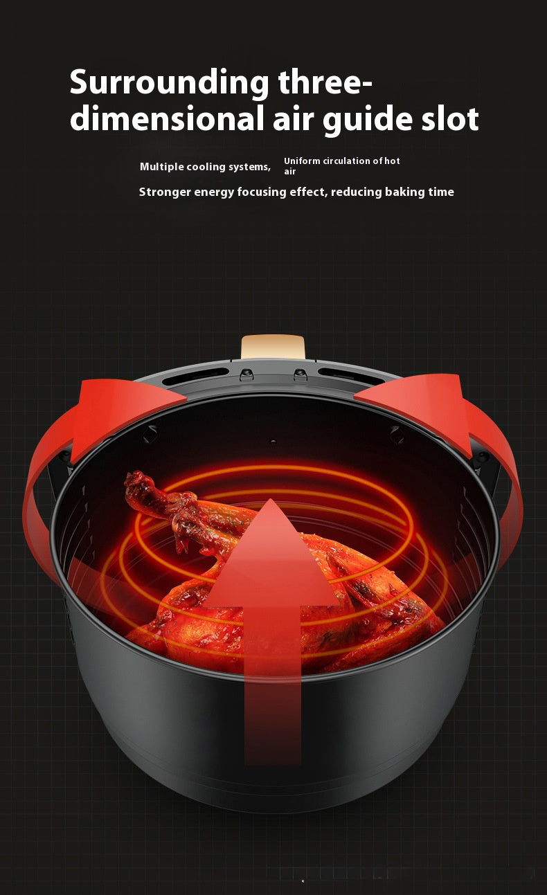 Large Capacity Smart Air Fryer - Modern Electric with 1-Year Warranty