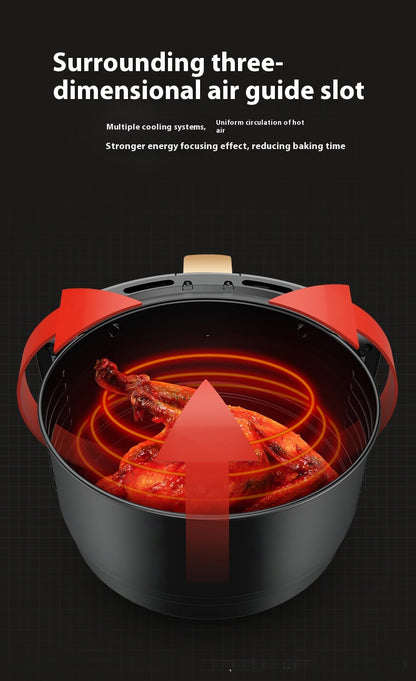 Large Capacity Smart Air Fryer - Modern Electric with 1-Year Warranty