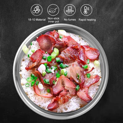 Smart IH Rice Cooker - 304 Stainless Steel Pot, Low Sugar