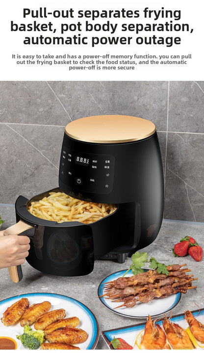 Large Capacity Smart Air Fryer - Modern Electric with 1-Year Warranty