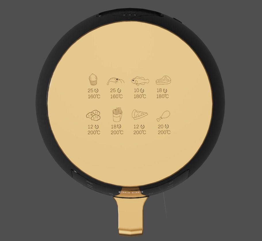 Large Capacity Smart Air Fryer - Modern Electric with 1-Year Warranty