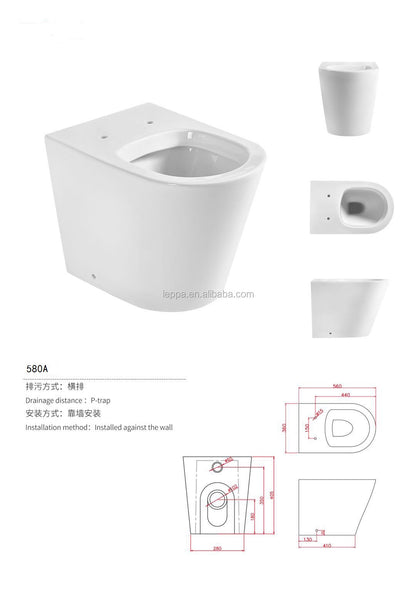 Floor-Mounted Ceramic Toilet Suite - High-End Bathroom Set