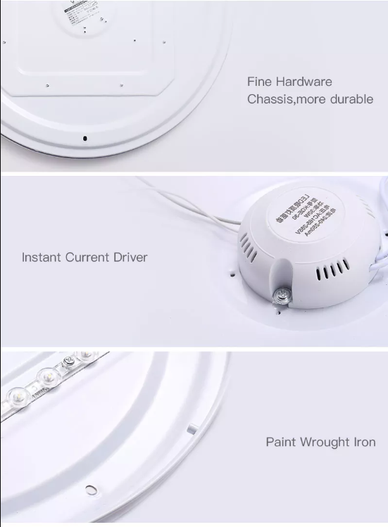 Ultra-Thin LED Ceiling Light - Round/Square for Bedroom & Kitchen