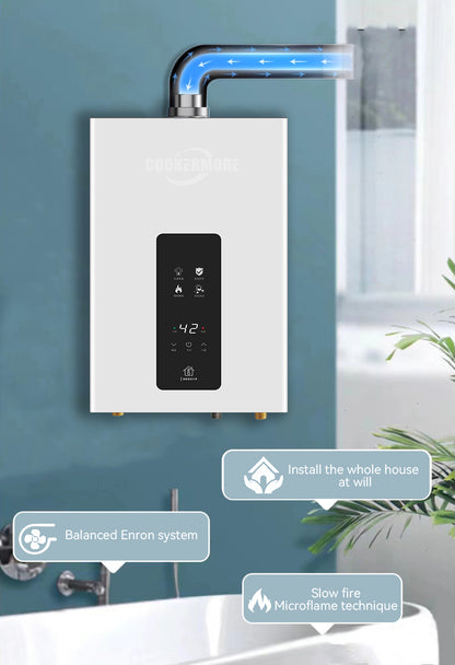 12L Instant Gas Water Heater - Wall Mounted, CE Certified for Bathroom
