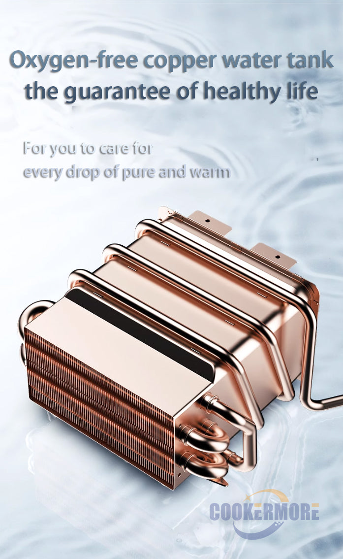 12L Instant Gas Water Heater - Wall Mounted, CE Certified for Bathroom