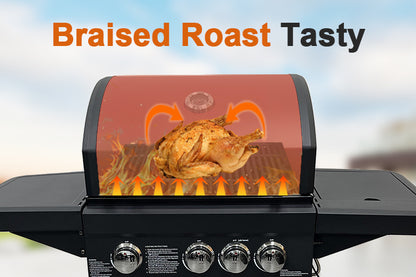 4 Burners Gas BBQ Grill Barbecue Outdoor Grill