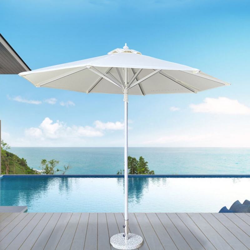 Windproof Pagoda Beach Umbrella - Aluminum for Pool & Garden