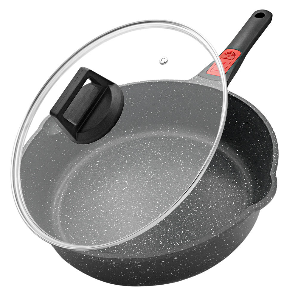 Induction Non-Stick Fry Pan - Detachable Handle, Cast Aluminum